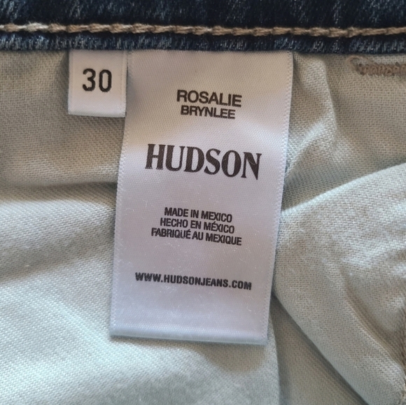 Hudson ​Rosalie High-Rise Wide Leg Ankle Jeans, Size 30, NWT - Picture 14 of 15
